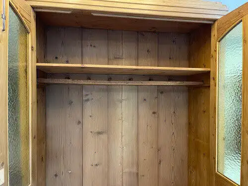 Restaurierter Jugendstil Schrank Kleiderkasten Spiegelschrank G1328