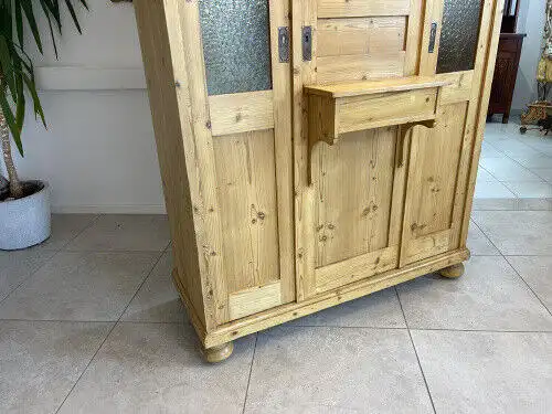 Restaurierter Jugendstil Schrank Kleiderkasten Spiegelschrank G1328