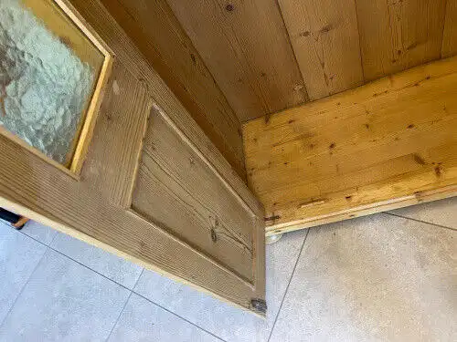 Restaurierter Jugendstil Schrank Kleiderkasten Spiegelschrank G1328