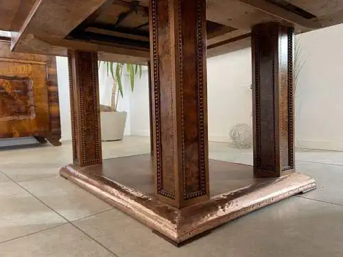 SALE Jugendstil Speisezimmergruppe 7 teilig Esszimmer Auszugtisch Sessel A4179