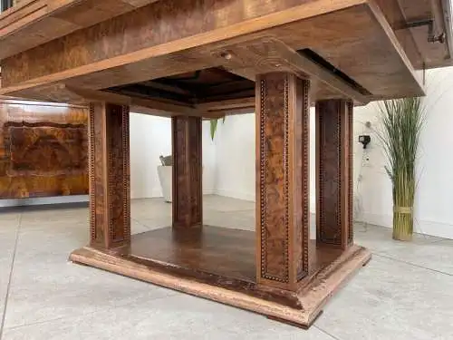 SALE Jugendstil Speisezimmergruppe 7 teilig Esszimmer Auszugtisch Sessel A4179