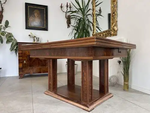 SALE Jugendstil Speisezimmergruppe 7 teilig Esszimmer Auszugtisch Sessel A4179