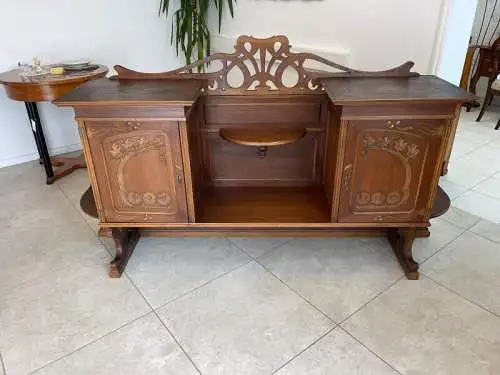 Hübscher Jugendstil Aufsatz Ersatzspender Wandboard G1358 