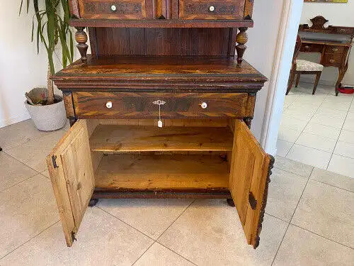 Gründerzeit Küchenbuffet Küchenschrank Küchenkredenz Bauernvitrine G1274
