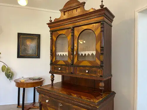 Gründerzeit Küchenbuffet Küchenschrank Küchenkredenz Bauernvitrine G1274
