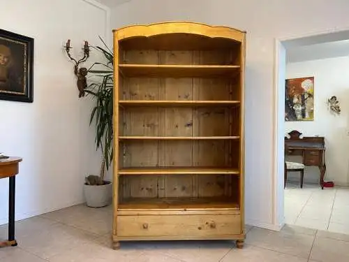 Antikes Bäuerliche Stellage Regal Bauernmöbel Bücherkasten Fichtenholz G1366
