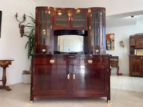 Sale  Restauriertes Jugendstil Designerbuffet Aufsatzbuffet Originalstück G1377