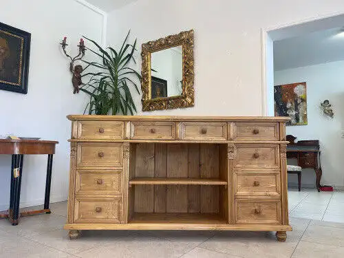 Massive 10 Laden Ladenkommode Ladenschrank Apothekerschrank Bauernmöbel G1275