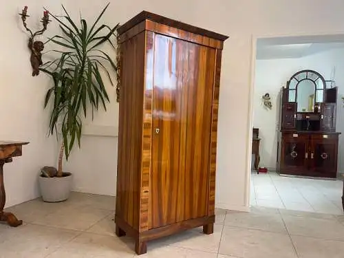 SALE Schmaler Biedermeier Schrank Kasten Kleiderschrank Nussholz Antiquität G150