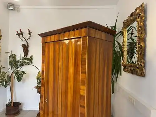 SALE Schmaler Biedermeier Schrank Kasten Kleiderschrank Nussholz Antiquität G150