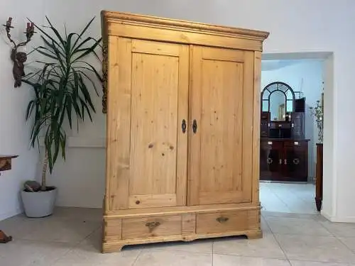 Sale Biedermeier Bauernschrank Naturholzschrank Bauernkasten G1516