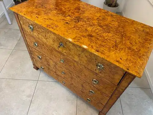 Restaurierte Biedermeier Schreibkommode Sekretär Nussholz Antiquität G1506