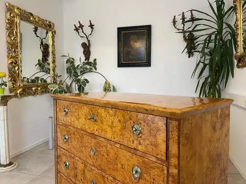 Restaurierte Biedermeier Schreibkommode Sekretär Nussholz Antiquität G1506