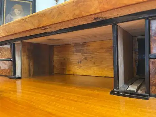 Restaurierte Biedermeier Schreibkommode Sekretär Nussholz Antiquität G1506