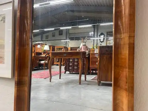 Biedermeier Spiegel Wandspiegel Original Nussholz Furniert Antiquität G1536