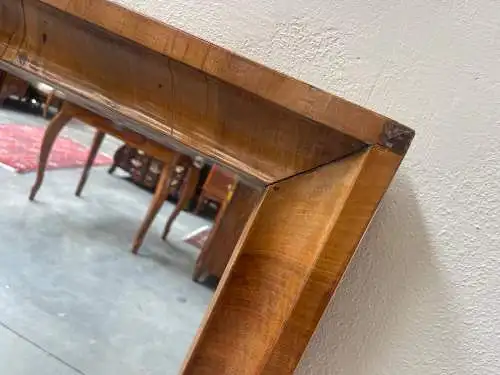 Biedermeier Spiegel Wandspiegel Original Nussholz Furniert Antiquität G1536
