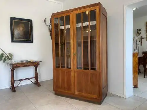 Originale Jugendstil Vitrine Bücherschrank Glasschrank  G1600