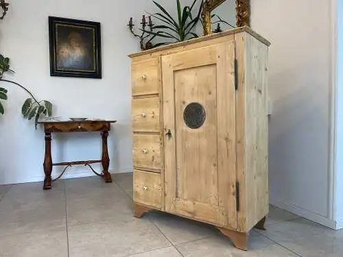 Brotschrank Almerschrank Speiskasten Bauernkasten Naturholzschrank  G1611