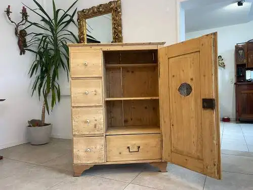 Brotschrank Almerschrank Speiskasten Bauernkasten Naturholzschrank  G1611
