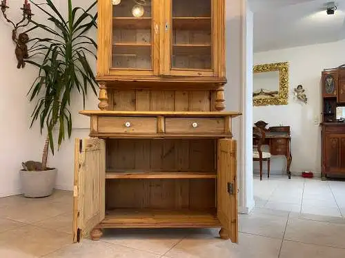 Gründerzeit Küchenkredenz Bauernschrank Kredenz Naturholzschrank G1608