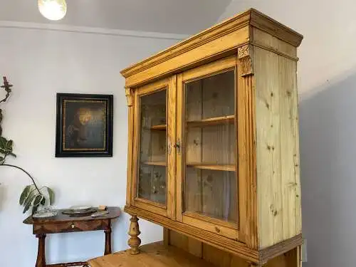 Gründerzeit Küchenkredenz Bauernschrank Kredenz Naturholzschrank G1608
