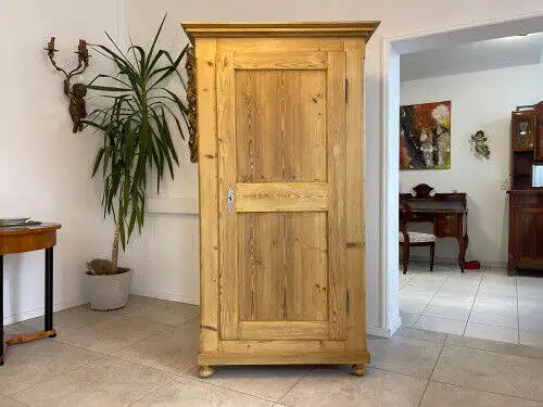 Biedermeier Bauernschrank Naturholzschrank Bauernmöbel Bauernstube G1329