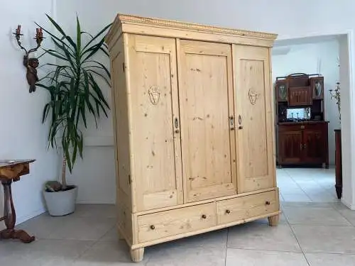 Jugendstil Dielenschrank Bauernschrank Kleiderkasten Zerlegbar G1622