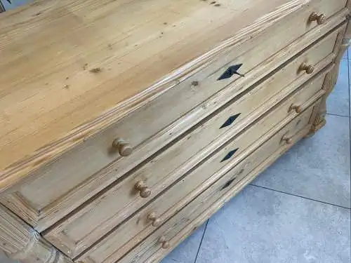 Originale Gründerzeit Kommode 4 Laden Kommode Antik G1619
