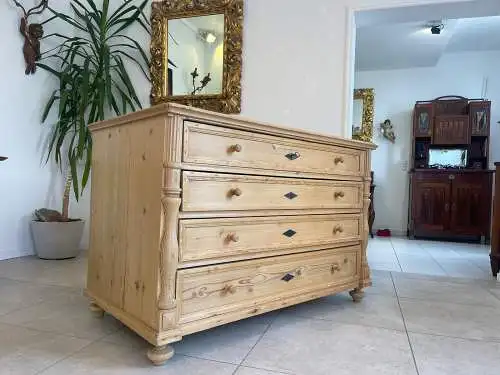 Originale Gründerzeit Kommode 4 Laden Kommode Antik G1619