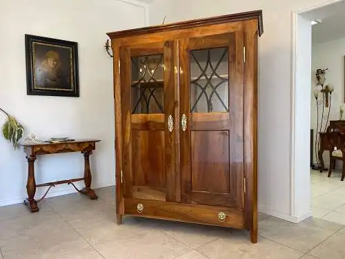 SALE Restaurierte Biedermeier Vitrine Bücherschrank Glasschrank ANTIQUITÄT G1340