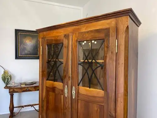 SALE Restaurierte Biedermeier Vitrine Bücherschrank Glasschrank ANTIQUITÄT G1340