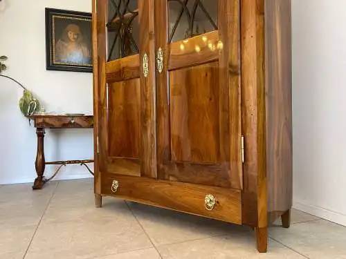 SALE Restaurierte Biedermeier Vitrine Bücherschrank Glasschrank ANTIQUITÄT G1340