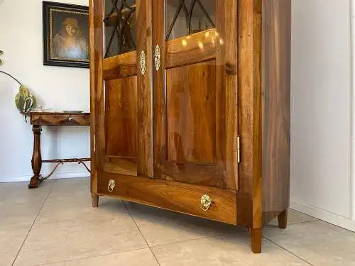 SALE Restaurierte Biedermeier Vitrine Bücherschrank Glasschrank ANTIQUITÄT G1340