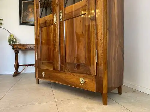 SALE Restaurierte Biedermeier Vitrine Bücherschrank Glasschrank ANTIQUITÄT G1340