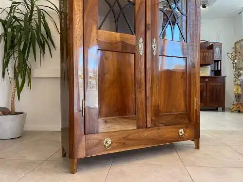 SALE Restaurierte Biedermeier Vitrine Bücherschrank Glasschrank ANTIQUITÄT G1340