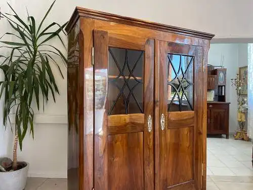 SALE Restaurierte Biedermeier Vitrine Bücherschrank Glasschrank ANTIQUITÄT G1340