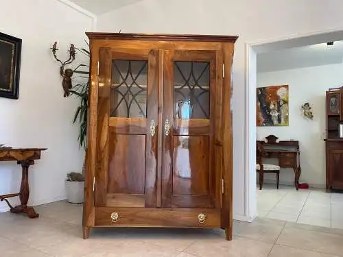 SALE Restaurierte Biedermeier Vitrine Bücherschrank Glasschrank ANTIQUITÄT G1340