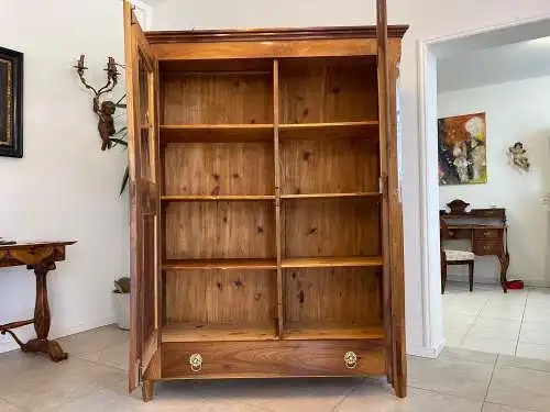SALE Restaurierte Biedermeier Vitrine Bücherschrank Glasschrank ANTIQUITÄT G1340