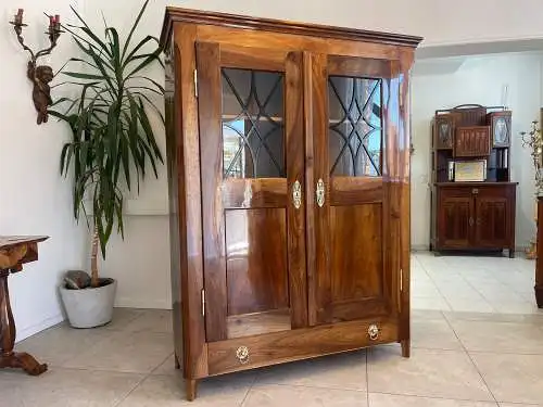 SALE Restaurierte Biedermeier Vitrine Bücherschrank Glasschrank ANTIQUITÄT G1340