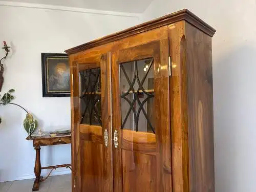 SALE Restaurierte Biedermeier Vitrine Bücherschrank Glasschrank ANTIQUITÄT G1340