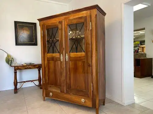 SALE Restaurierte Biedermeier Vitrine Bücherschrank Glasschrank ANTIQUITÄT G1340
