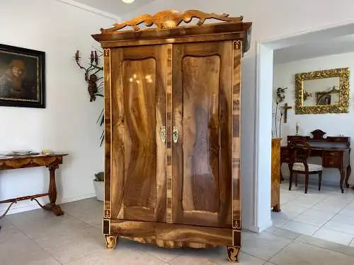 Traum Restaurierter Biedermeier Schrank Kleiderkasten Hallenschrank Antiquität G