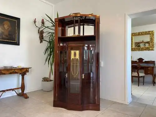 Restauriertes Jugendstil Kredenz Vitrinenschrank  Bücherschrank Traum Antiquität