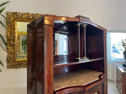Restauriertes Jugendstil Kredenz Vitrinenschrank  Bücherschrank Traum Antiquität