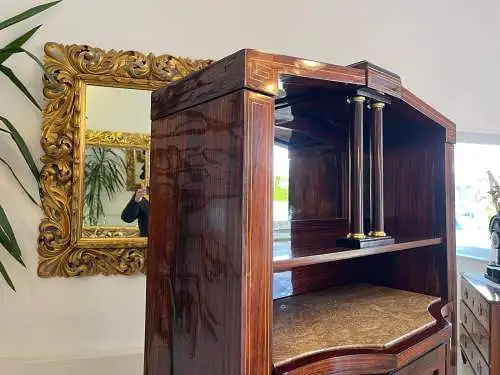 Restauriertes Jugendstil Kredenz Vitrinenschrank  Bücherschrank Traum Antiquität