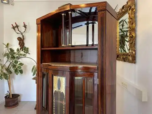 Restauriertes Jugendstil Kredenz Vitrinenschrank  Bücherschrank Traum Antiquität