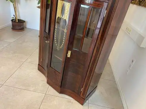 Restauriertes Jugendstil Kredenz Vitrinenschrank  Bücherschrank Traum Antiquität