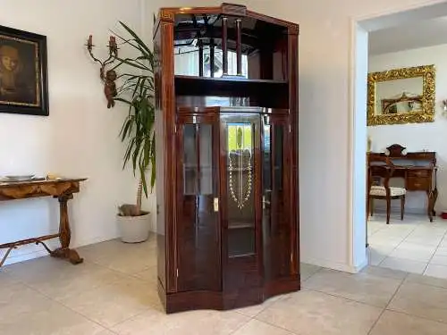 Restauriertes Jugendstil Kredenz Vitrinenschrank  Bücherschrank Traum Antiquität