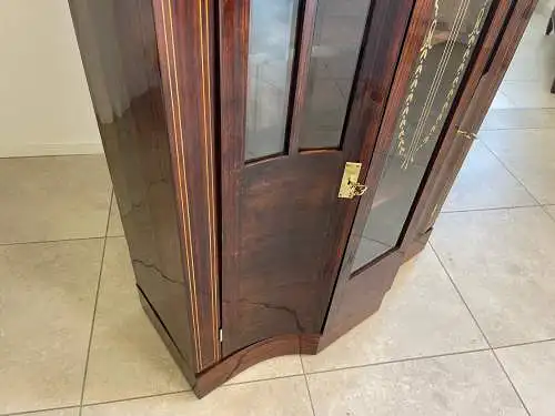 Restauriertes Jugendstil Kredenz Vitrinenschrank  Bücherschrank Traum Antiquität
