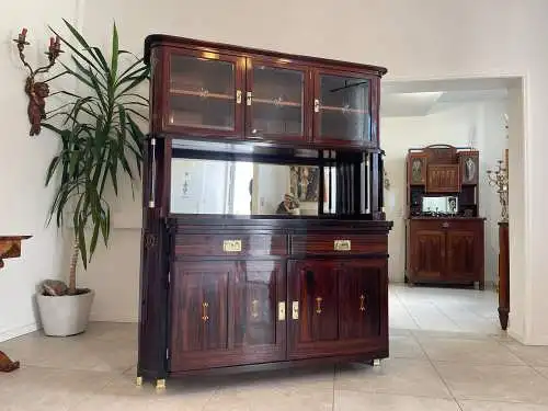 SALE Restauriertes Jugendstil Kredenz Etagere  Bücherschrank Traum Antiquität G1